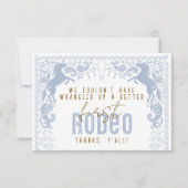 ファーストロデオ誕生日サンキューカード – ウエスタンコブ サンキューカード (正面)