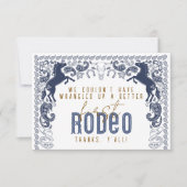 ファーストロデオ誕生日サンキューカード – ウエスタンコブ サンキューカード (正面)