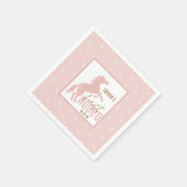 ファーストロデオ誕生日ナプキンス – ウェスタンカウボーイザーズ スタンダードカクテルナプキン (角)