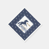 ファーストロデオ誕生日パーティナプキンス – 西カウボ スタンダードカクテルナプキン (角)
