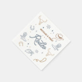 ファーストロデオ誕生日パーティー スタンダードカクテルナプキン (角)