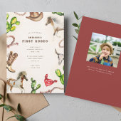 ファーストロデオ誕生日パーティー 招待状
