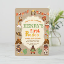 ファーストロデオ誕生日招待状