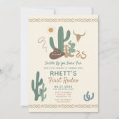 ファーストロデオ誕生日招待状 招待状 (正面)