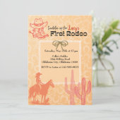 ファーストロデオ誕生日招待状 招待状 (スタンド正面)