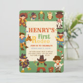 ファーストロデオ誕生日招待状 招待状 (スタンド正面)