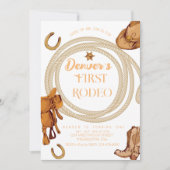 ファーストロデオ誕生日招待状 男女兼用 招待状 (正面)