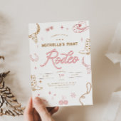 ファーストロデオ誕生日招待状for Girls 招待状