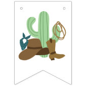 ファーストロデオ誕生日1stカウボーイウェスタン バンティングフラッグ (第1の旗)