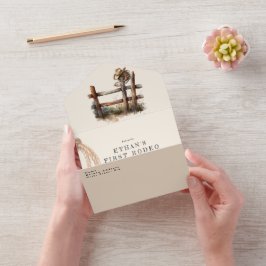 ファーストロデオ誕生日 オールインワン招待状