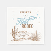 ファーストロデオ誕生日 スタンダードカクテルナプキン (正面)