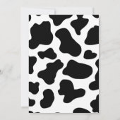 ファーストロデオ誕生日、女性のカーボーイ招待状 招待状 (裏面)