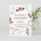 ファーストロデオ誕生日 招待状 (スタンド正面)
