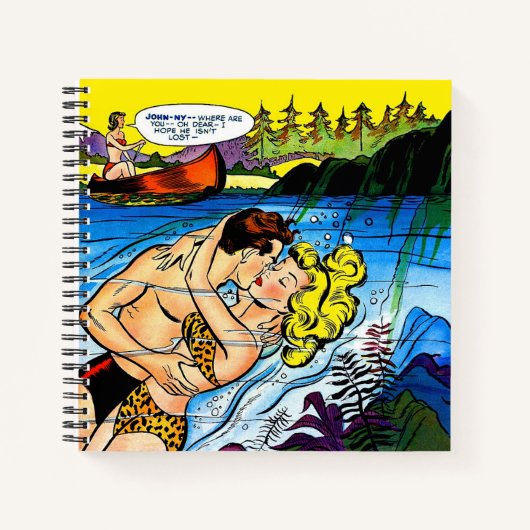 ファーストロマンス07女かわいらしの子ヴィンテージ漫画 ノートブック (正面)