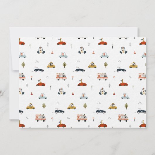 ファーストワンカーズ1st誕生日招待状 招待状 (裏面)