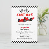 ファーストワンカーレースボーイ最初の誕生日パーティー 招待状 (スタンド正面)