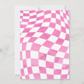 ファーストワンピンクダートバイクガール1st誕生日パーティー 招待状 (裏面)