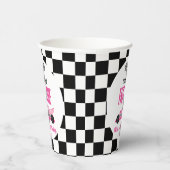 ファーストワンピンクレースカー第1誕生日パーティー 紙コップ (右)