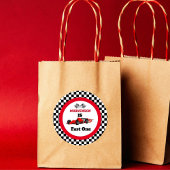 ファーストワンファーストレースカーボーイファースト誕生日パーティー ラウンドシール