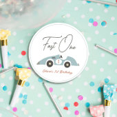 ファーストワンブルーレースカーボーイ1歳の誕生日 フェイバータグ