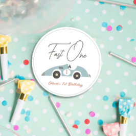 ファーストワンブルーレースカーボーイ1歳の誕生日 フェイバータグ