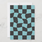 ファーストワンブルーレースカーボーイ1st誕生日パーティー 招待状 (裏面)