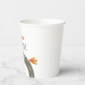 ファーストワンブルーレースカー誕生日 紙コップ (左)