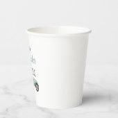 ファーストワンブルーレースカー誕生日 紙コップ (左)