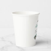 ファーストワンブルーレースカー誕生日 紙コップ (右)