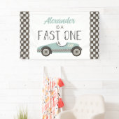 ファーストワンブルーレースカー1stバースデーバナー 横断幕 (インサイチュ)