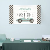 ファーストワンブルーレースカー1stバースデーバナー 横断幕 (トレードショー)