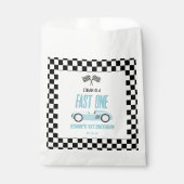 ファーストワンブルーレースカー1st誕生日パーティー フェイバーバッグ (正面)