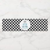 ファーストワンブルーレースカー1st誕生日パーティー ペットボトルラベル (シングルラベル)