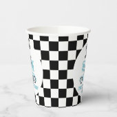 ファーストワンブルーレースカー1st誕生日パーティー 紙コップ (左)