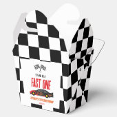 ファーストワンレッドフレームレースカー1st誕生日パーティー フェイバーボックス (オープン)