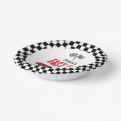 ファーストワンレッドフレームレースカー1st誕生日パーティー ペーパーボウル (傾斜あり)