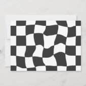 ファーストワンレッドレースカーボーイ1st誕生日パーティー 招待状 (裏面)