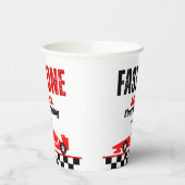 ファーストワンレッドレースカーボーイ1st誕生日パーティー 紙コップ (左)