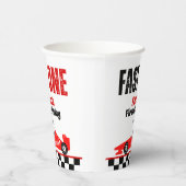 ファーストワンレッドレースカーボーイ1st誕生日パーティー 紙コップ (右)