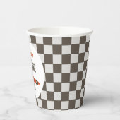 ファーストワンレッドレースカー誕生日 紙コップ