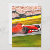 ファーストワンレーシング 1歳誕生日 招待状 (裏面)