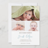 ファーストワンレースカーフォト誕生日招待状 招待状 (裏面)