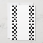 ファーストワンレースカーボーイ1歳の誕生日 招待状 (裏面)