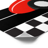 ファーストワンレースカーボーイ1stバースデーウェルカムサイン ポスター (角)