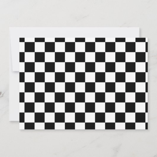 ファーストワンレースカーボーイ1st誕生日パーティー写真 招待状 (裏面)