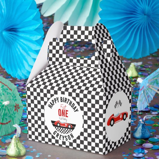 ファーストワンレースカーボーイ1st誕生日パーティー フェイバーボックス (パーティー)