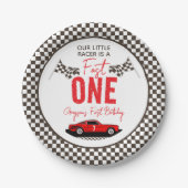 ファーストワンレースカーボーイ1st誕生日パーティー ペーパープレート (正面)