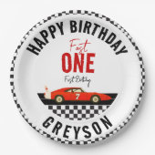 ファーストワンレースカーボーイ1st誕生日パーティー ペーパープレート (正面)