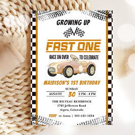 ファーストワンレースカーボーイ1st誕生日パーティー 招待状