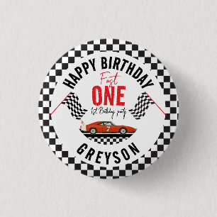 ファーストワンレースカーボーイ1st誕生日パーティー 缶バッジ